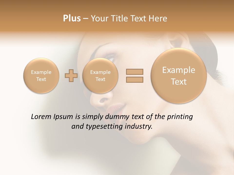 Woman Purity Complexion PowerPoint Template