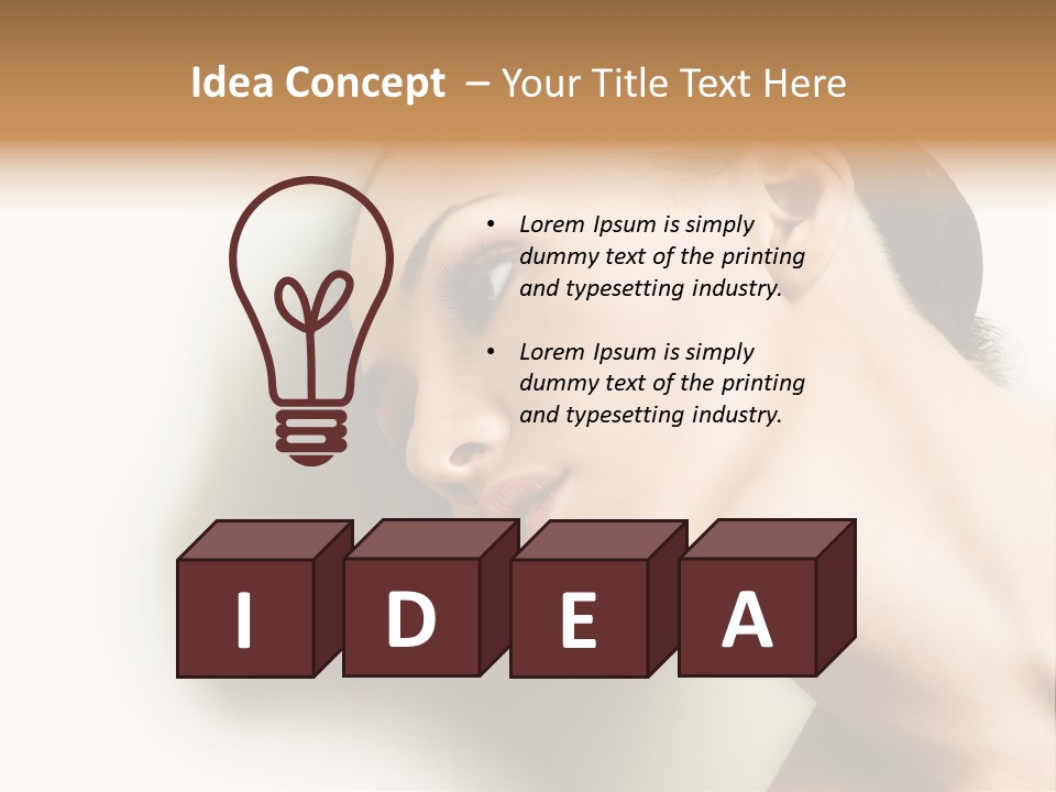 Woman Purity Complexion PowerPoint Template