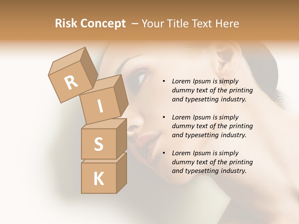 Woman Purity Complexion PowerPoint Template