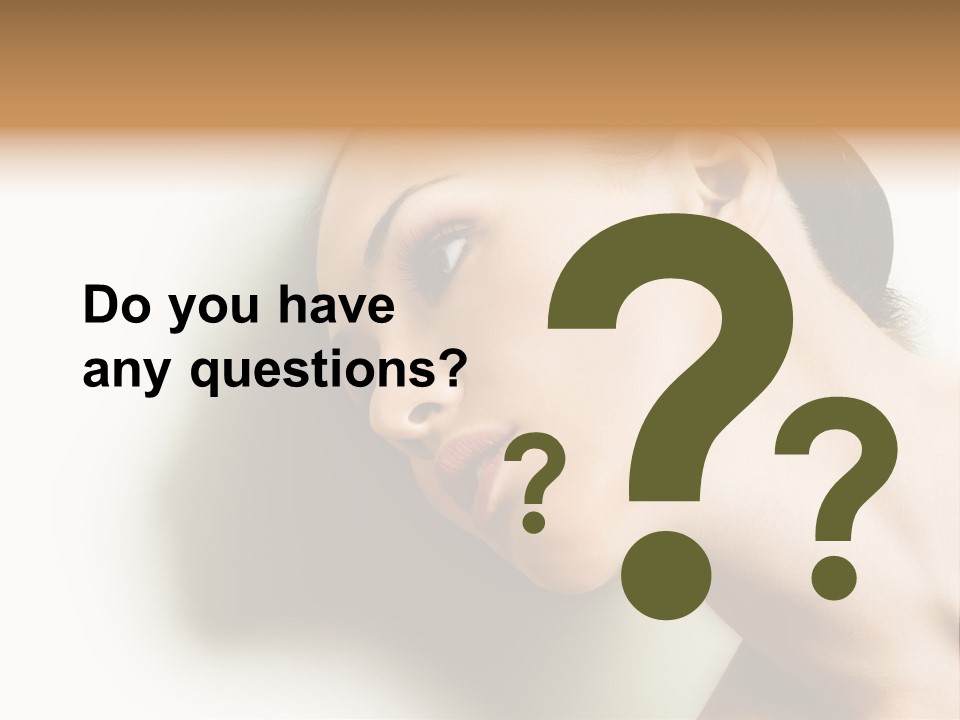 Woman Purity Complexion PowerPoint Template