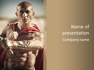 Powerful Male Word PowerPoint Template