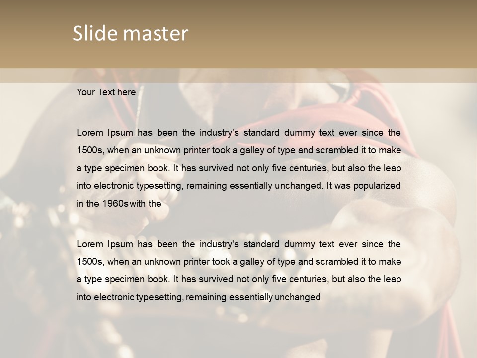 Powerful Male Word PowerPoint Template