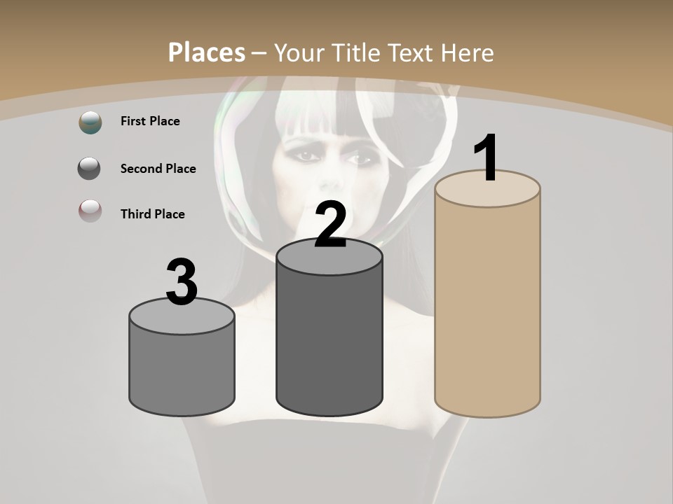 Body Aura Portrait PowerPoint Template