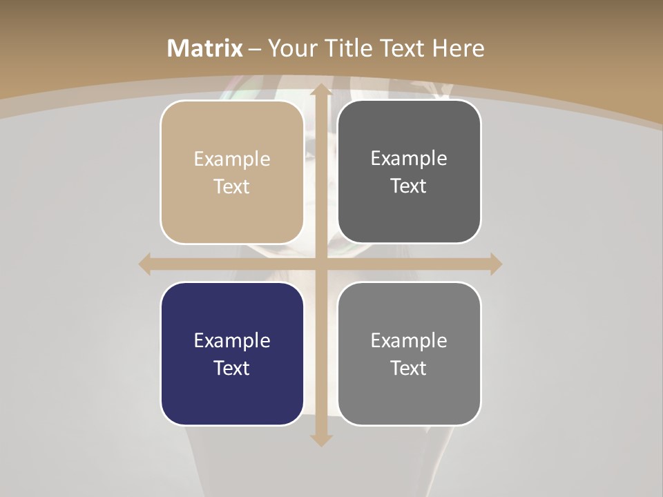 Body Aura Portrait PowerPoint Template