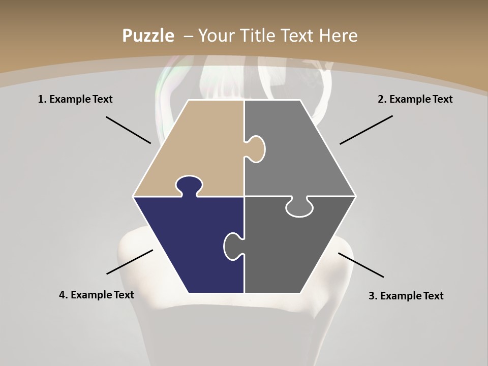 Body Aura Portrait PowerPoint Template