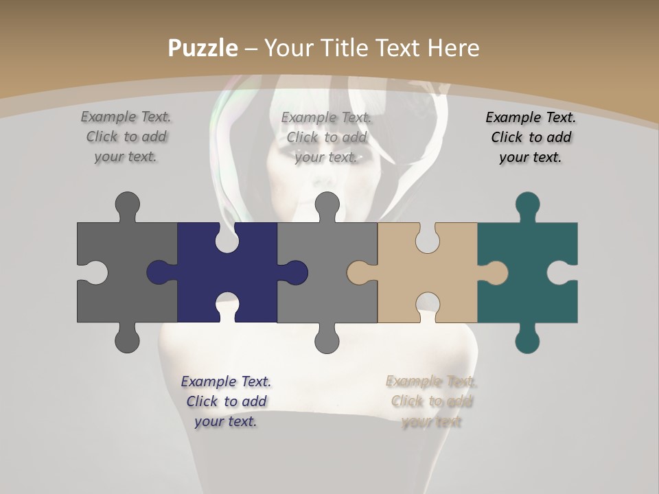 Body Aura Portrait PowerPoint Template