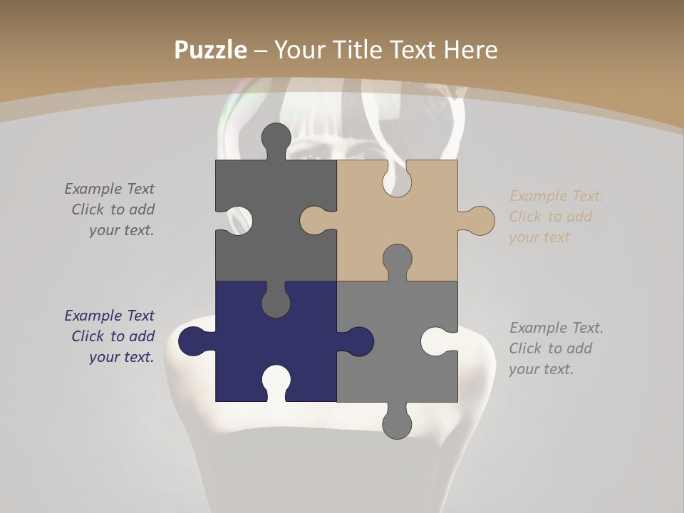 Body Aura Portrait PowerPoint Template