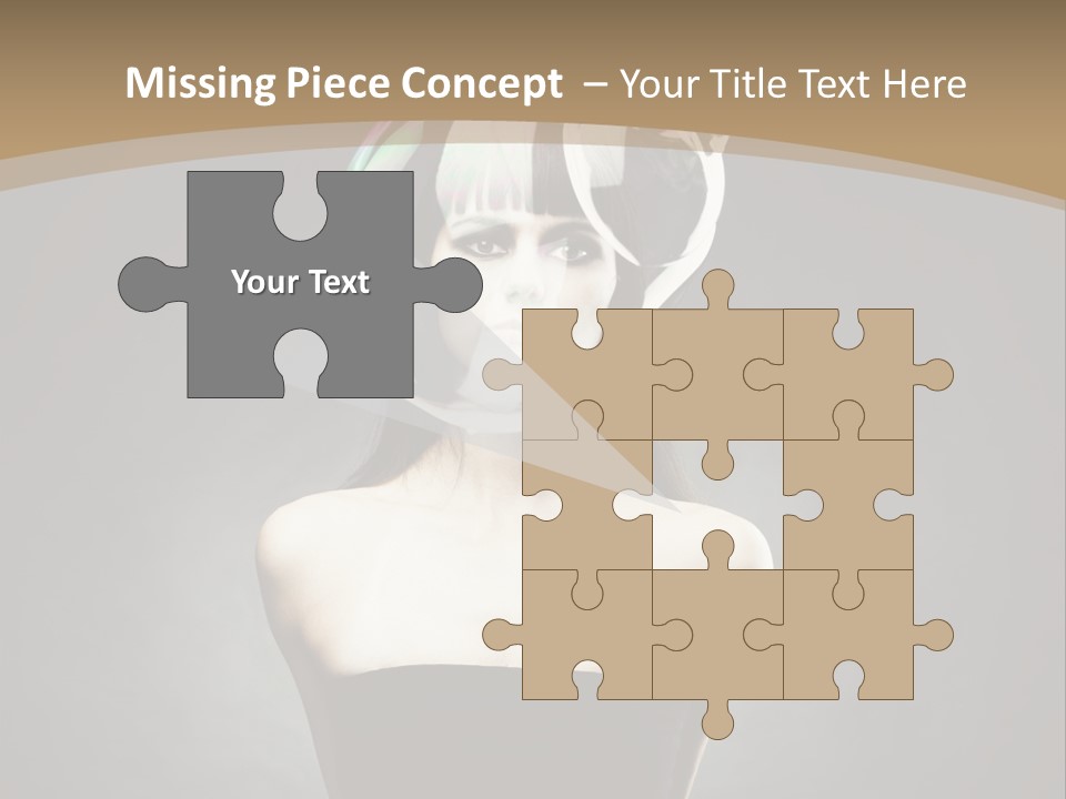 Body Aura Portrait PowerPoint Template