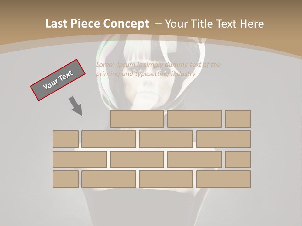 Body Aura Portrait PowerPoint Template
