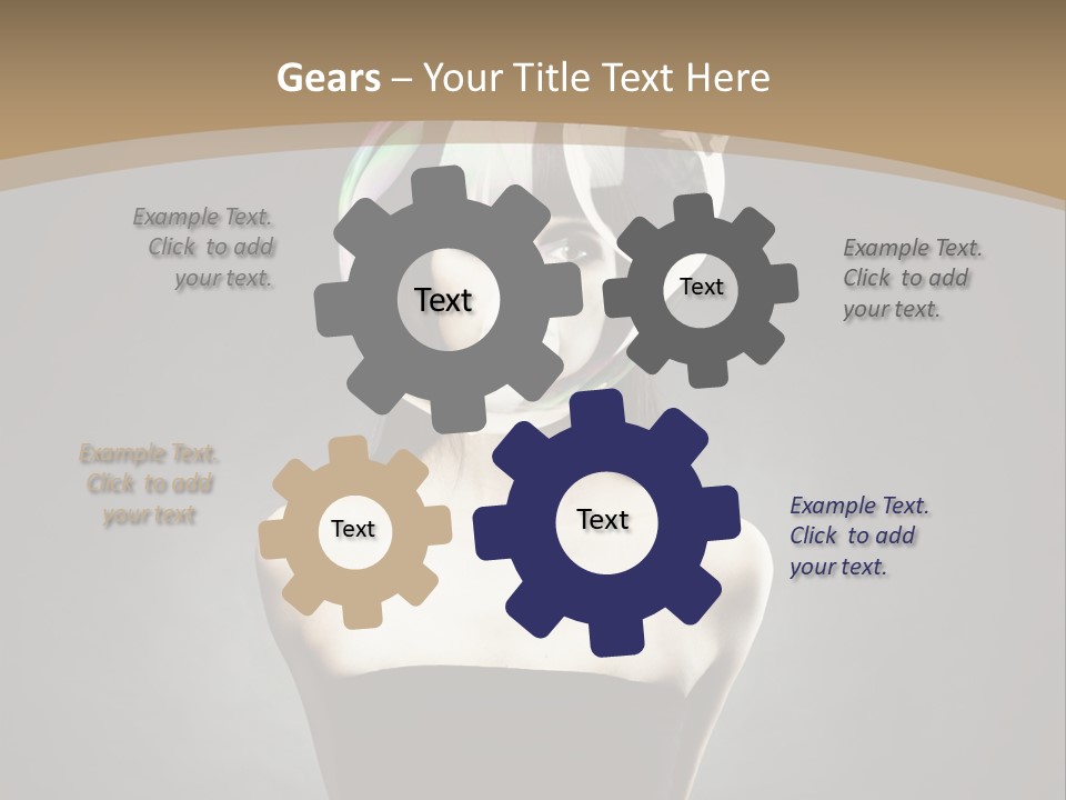 Body Aura Portrait PowerPoint Template