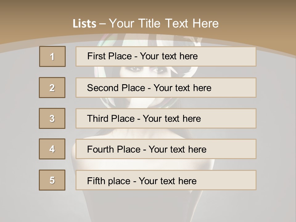 Body Aura Portrait PowerPoint Template