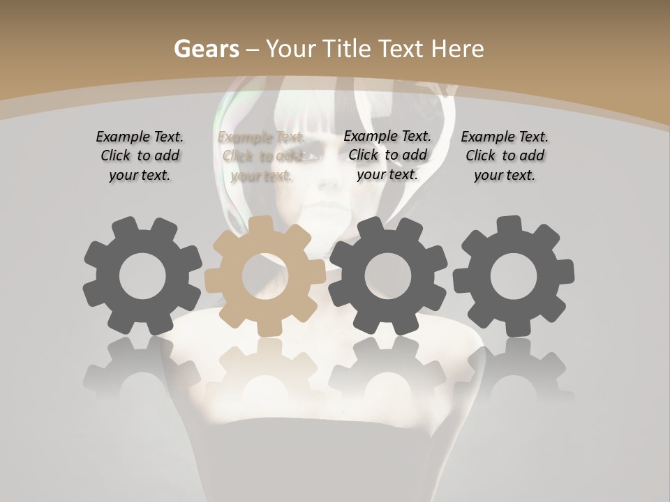 Body Aura Portrait PowerPoint Template