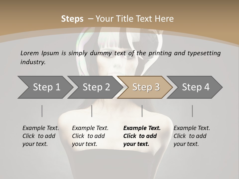 Body Aura Portrait PowerPoint Template