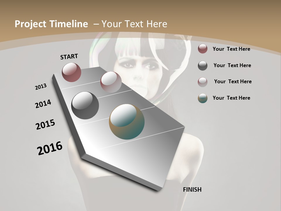 Body Aura Portrait PowerPoint Template