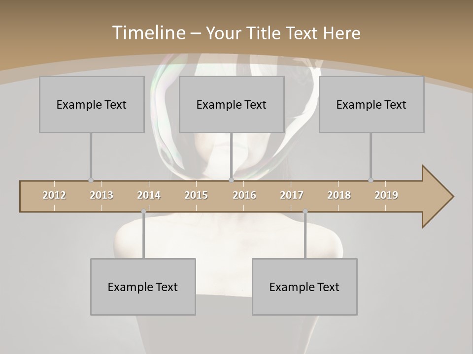 Body Aura Portrait PowerPoint Template