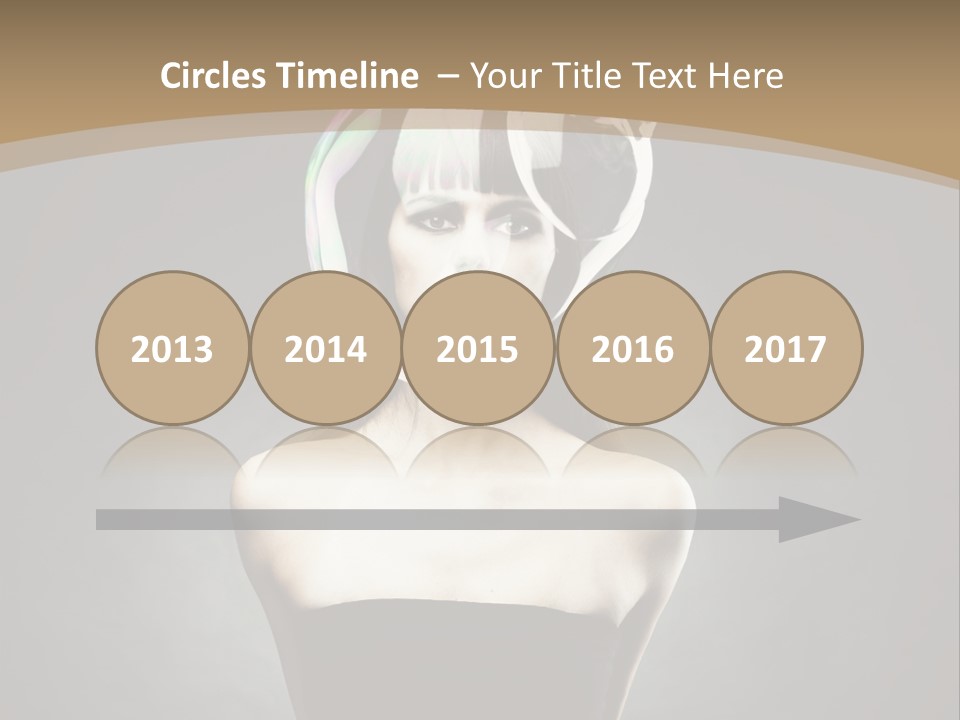 Body Aura Portrait PowerPoint Template