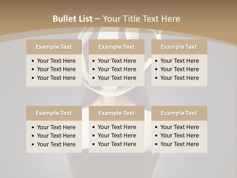 Body Aura Portrait PowerPoint Template