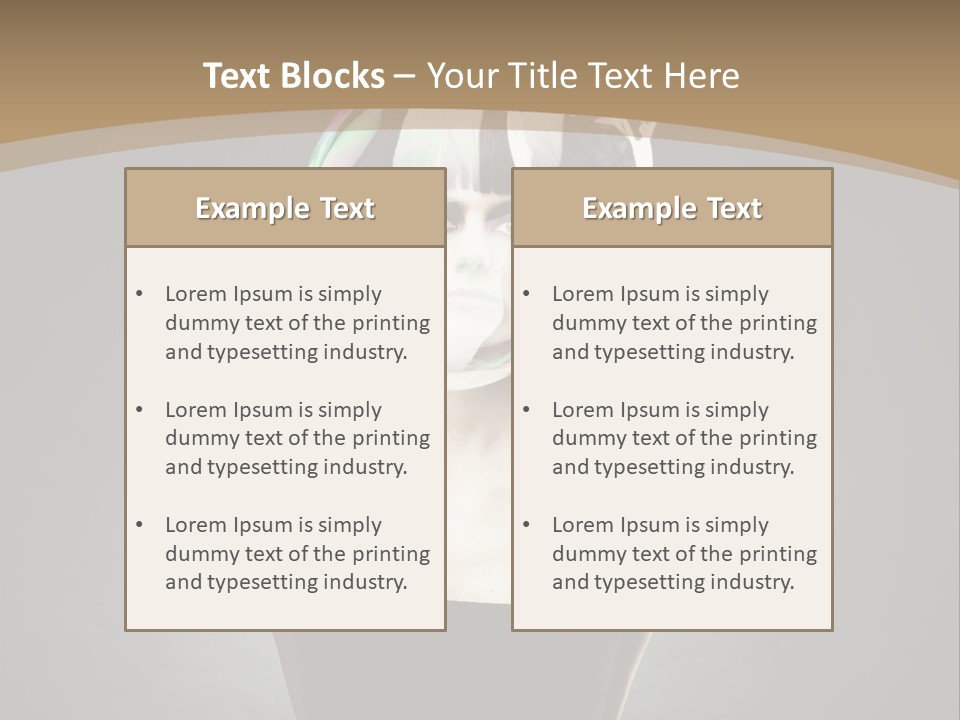 Body Aura Portrait PowerPoint Template