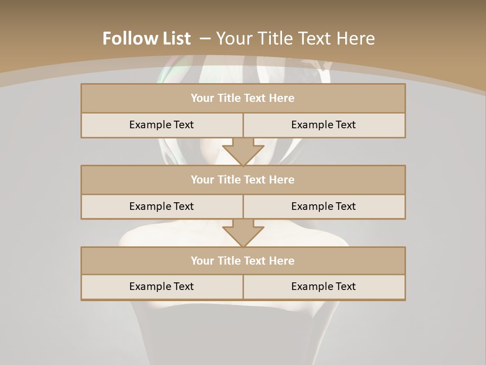 Body Aura Portrait PowerPoint Template