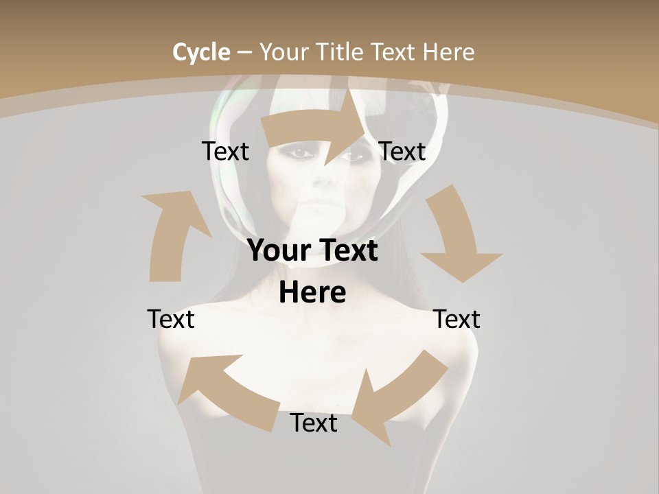 Body Aura Portrait PowerPoint Template