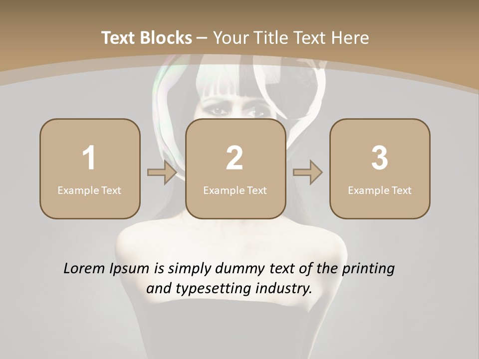 Body Aura Portrait PowerPoint Template