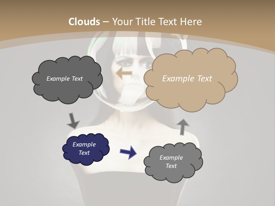 Body Aura Portrait PowerPoint Template