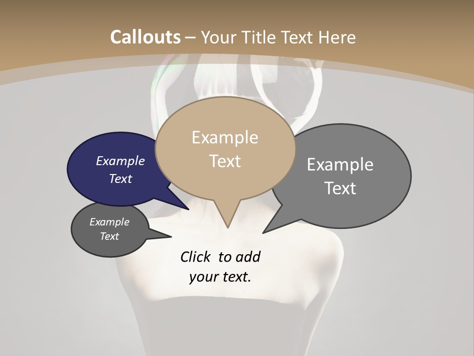 Body Aura Portrait PowerPoint Template