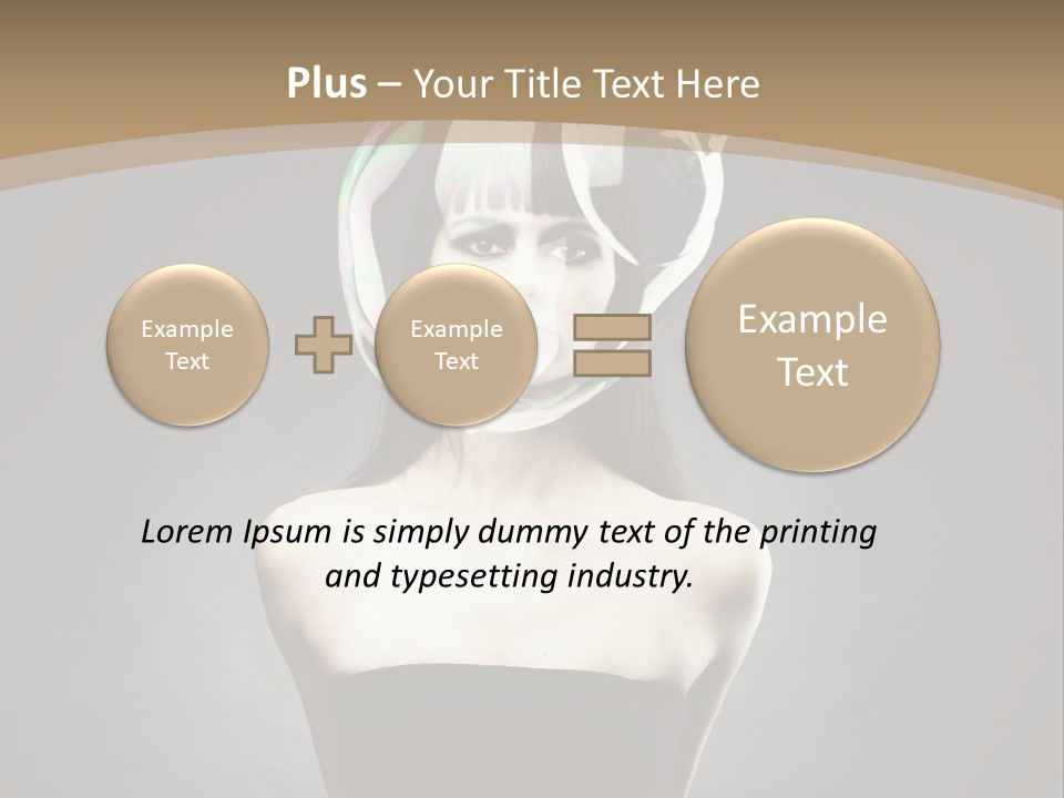 Body Aura Portrait PowerPoint Template