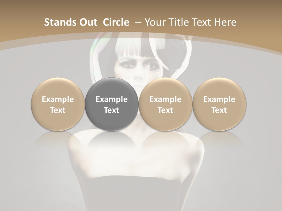 Body Aura Portrait PowerPoint Template