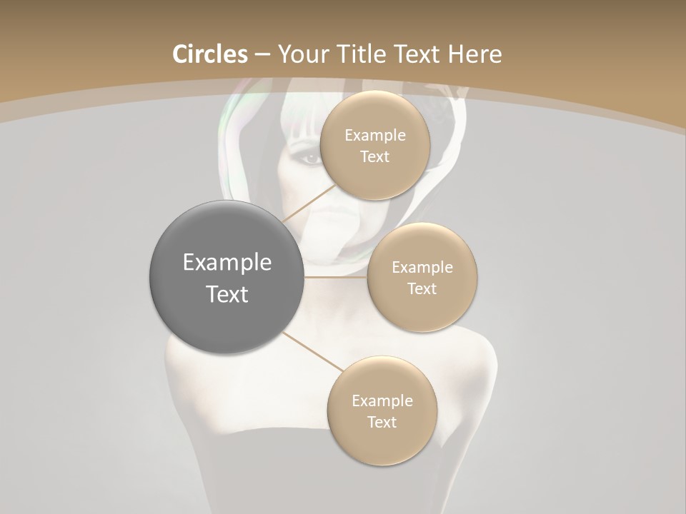 Body Aura Portrait PowerPoint Template