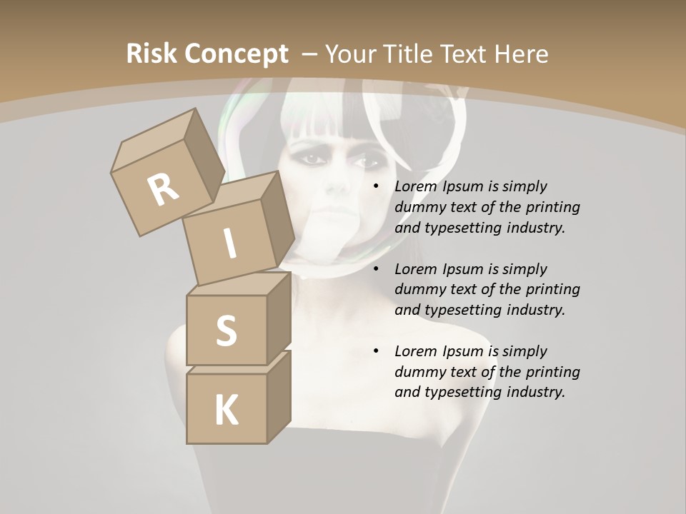 Body Aura Portrait PowerPoint Template