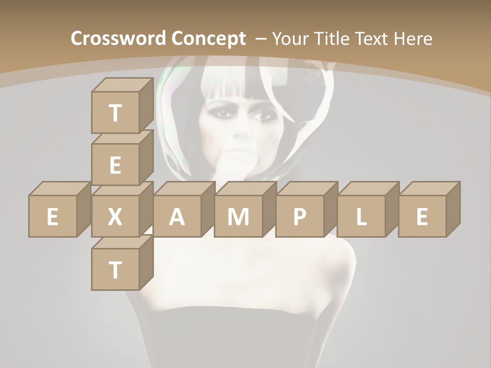 Body Aura Portrait PowerPoint Template