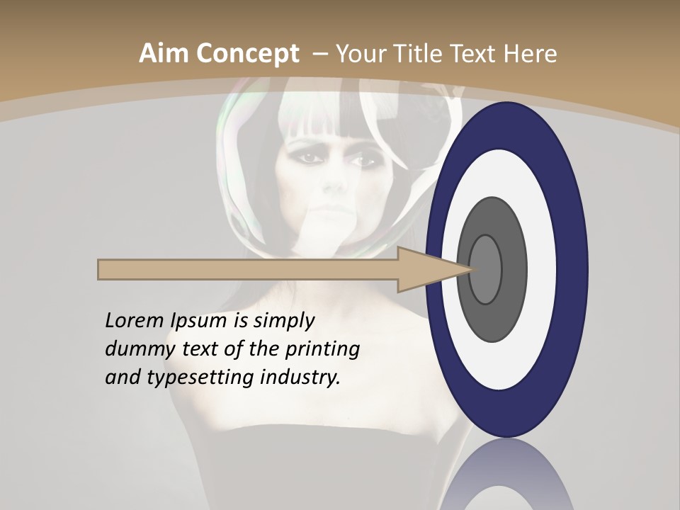 Body Aura Portrait PowerPoint Template