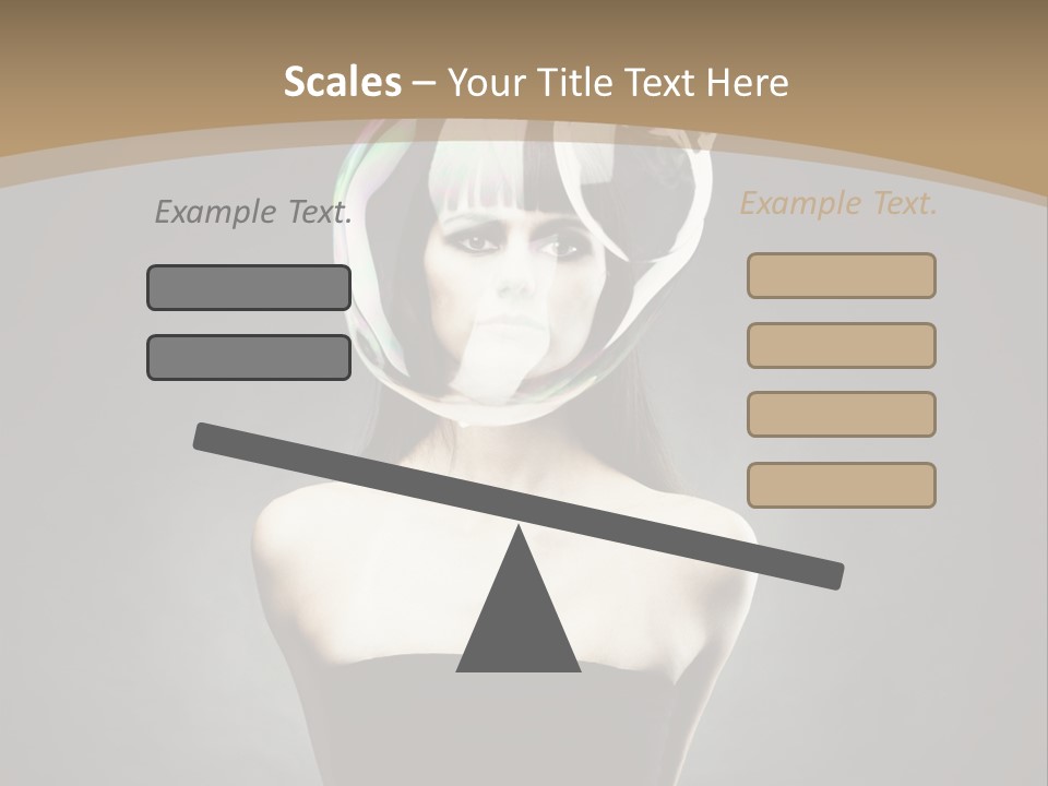 Body Aura Portrait PowerPoint Template