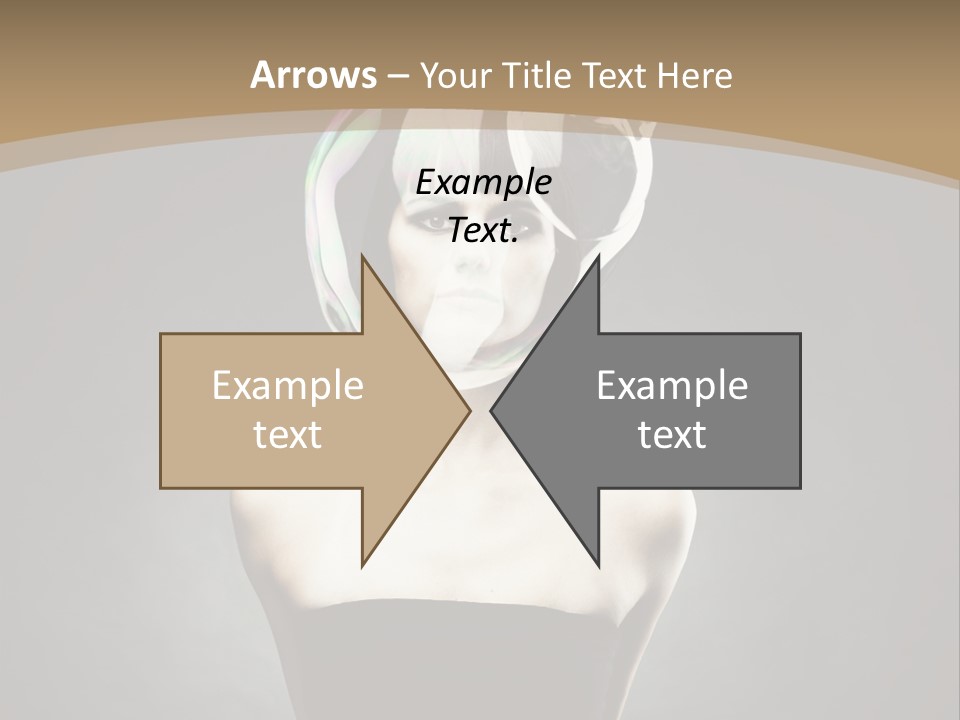 Body Aura Portrait PowerPoint Template