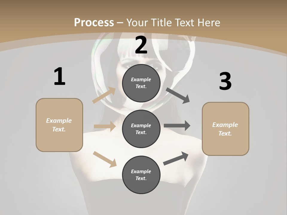 Body Aura Portrait PowerPoint Template