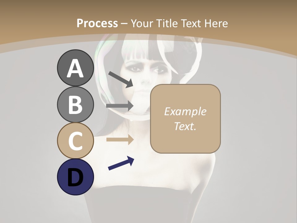 Body Aura Portrait PowerPoint Template