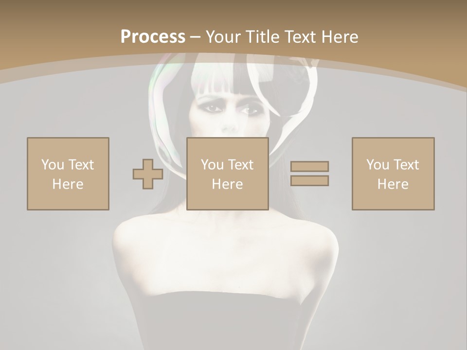 Body Aura Portrait PowerPoint Template