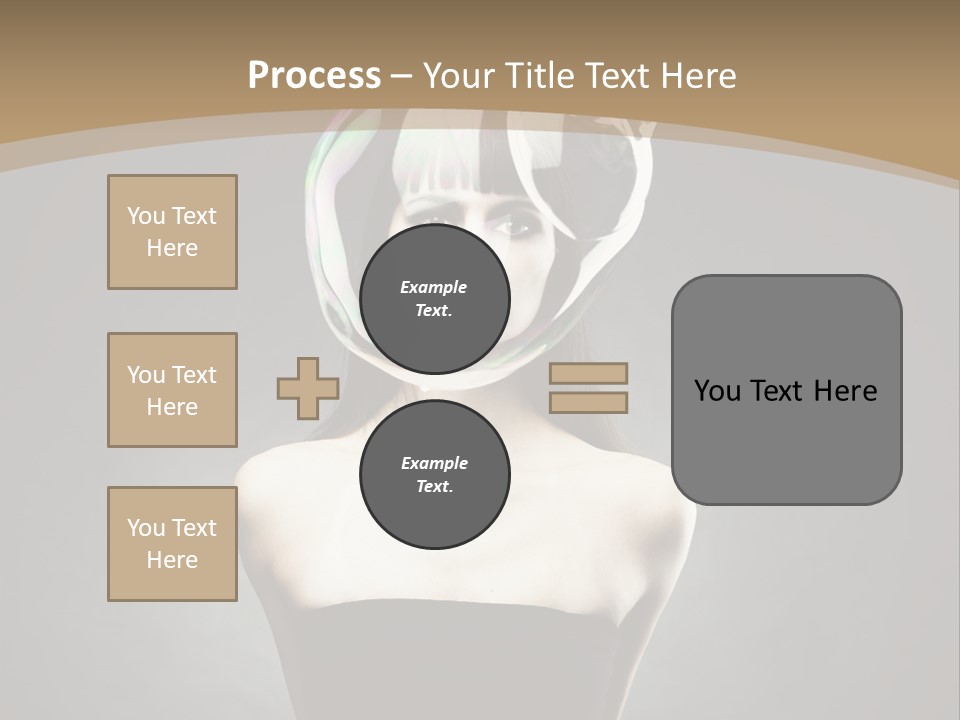 Body Aura Portrait PowerPoint Template