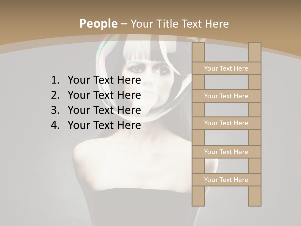 Body Aura Portrait PowerPoint Template