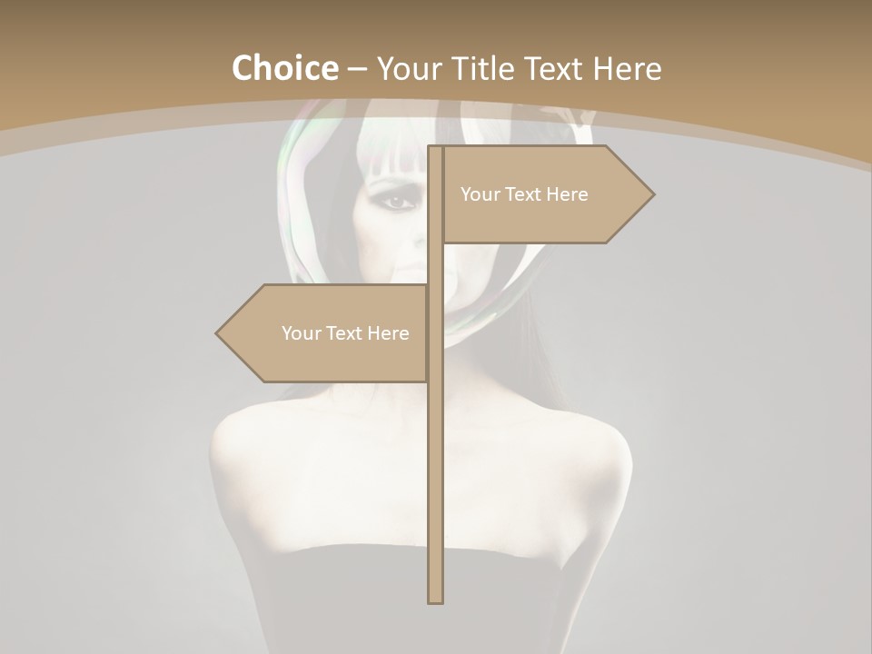 Body Aura Portrait PowerPoint Template