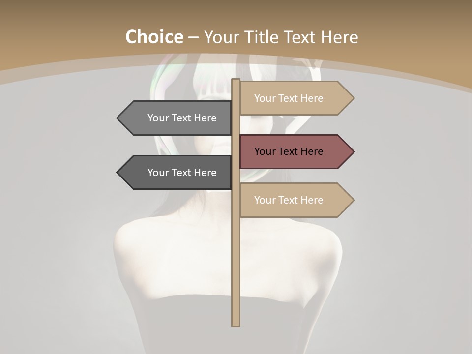 Body Aura Portrait PowerPoint Template