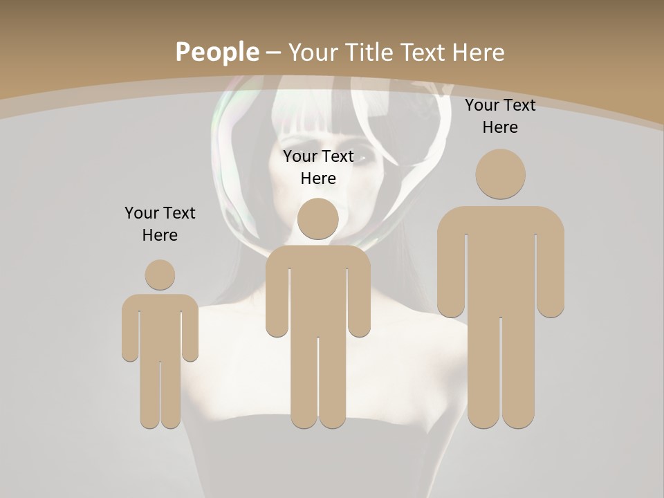 Body Aura Portrait PowerPoint Template