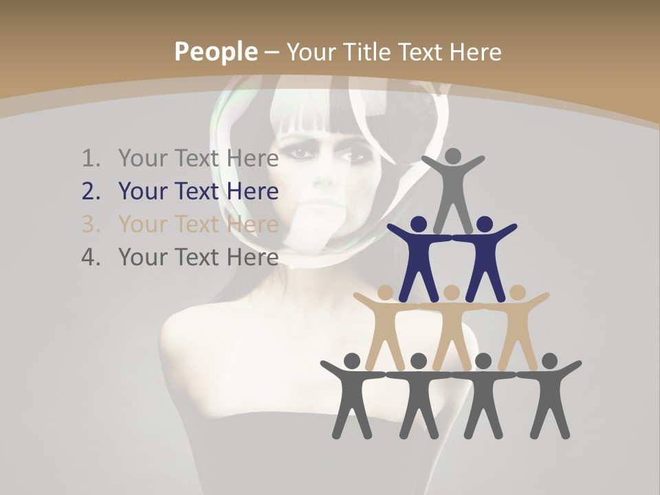 Body Aura Portrait PowerPoint Template