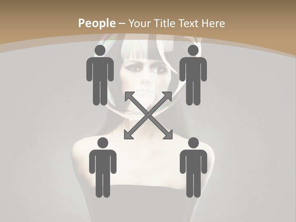 Body Aura Portrait PowerPoint Template