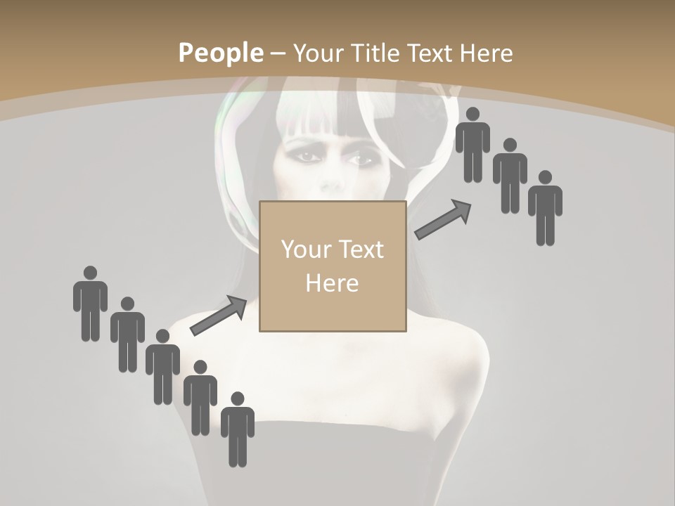 Body Aura Portrait PowerPoint Template