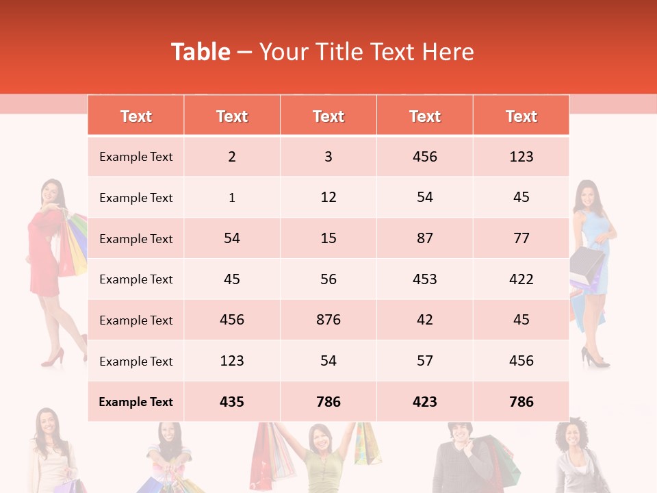 Isolated Happy Bags PowerPoint Template