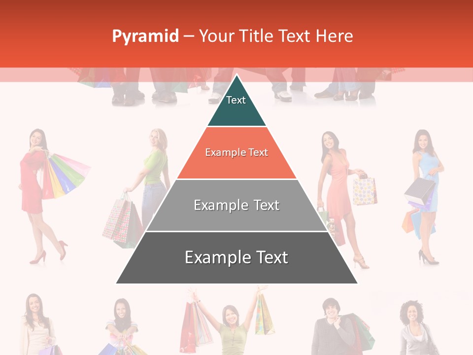 Isolated Happy Bags PowerPoint Template