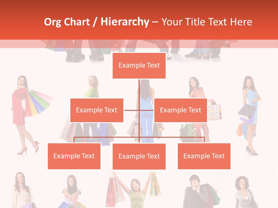 Isolated Happy Bags PowerPoint Template