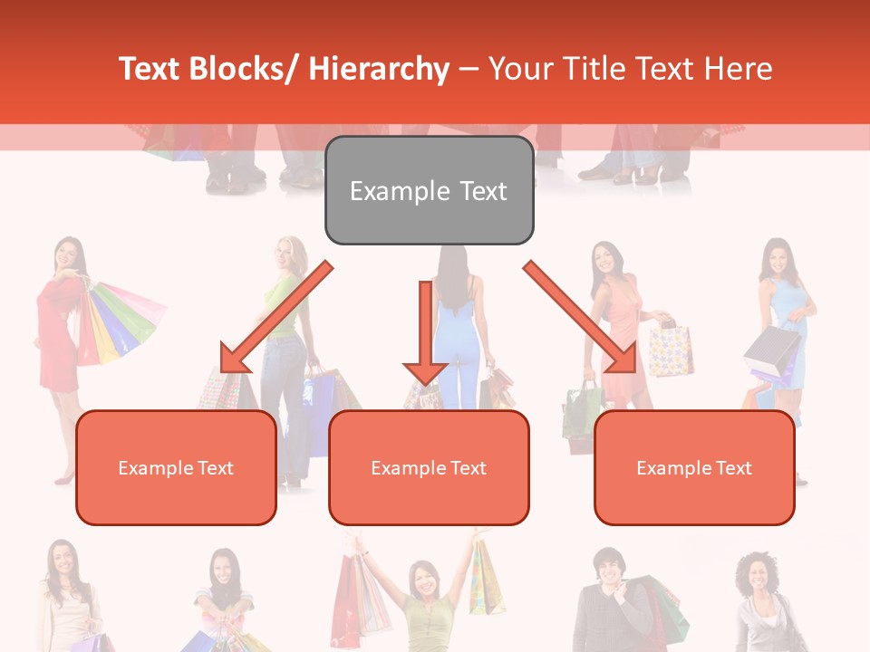 Isolated Happy Bags PowerPoint Template